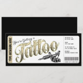 Tattoo Get Inked Gift Kaart Voucher (Voorkant / Achterkant)
