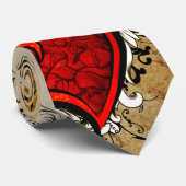  Tattoo Gevleugeld Hart Stropdas (Opgerold)