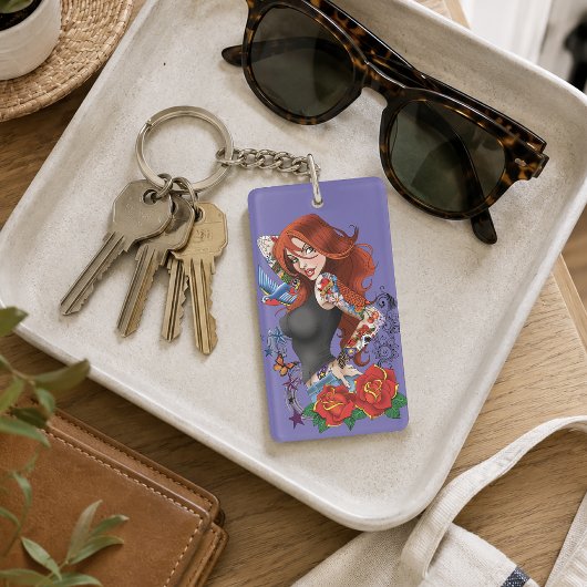 Tattoo Girl Sleutelhanger