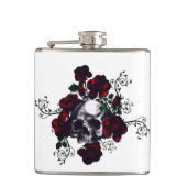 Tattoo Gothic Rozen en roodrozen Heupfles (Voorkant)