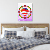 Tattoo Graffiti Art Style Weddenschap Bride en Gro Canvas Afdruk (Insitu (Slaapkamer))