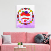 Tattoo Graffiti Art Style Weddenschap Bride en Gro Canvas Afdruk (Insitu (Woonkamer))