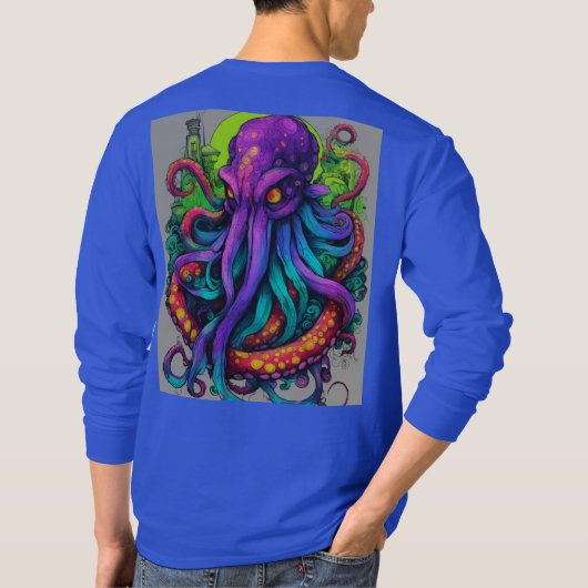 Tattoo Hart met Doornen en Pijlen T-Shir T-shirt (Achterkant)