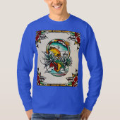 Tattoo Hart met Doornen en Pijlen T-Shir T-shirt (Voorkant)