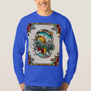  Tattoo Hart met Doornen en Pijlen T-Shir T-shirt