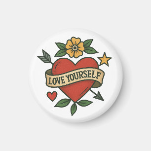 Tattoo hart PNG Hou van je eigen design Magneet
