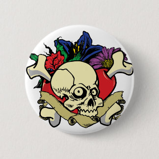 Tattoo Hartschedel Ronde Button 5,7 Cm