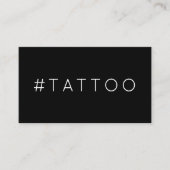 #TATTOO hashtag loyaliteitspunkkaart Klantenkaartje (Voorkant)