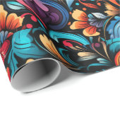 Tattoo Hearts Digitaal thema 1 Cadeaupapier (Rol Hoek)