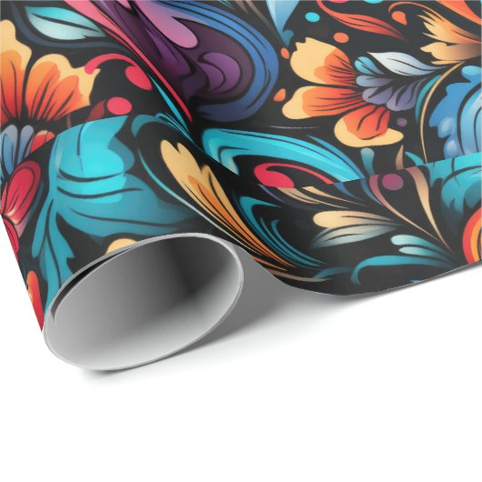 Tattoo Hearts Digitaal thema 1 Cadeaupapier (Rol Hoek)