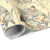 Tattoo Hokusai Samurai Warrior Cadeaupapier (Rol Hoek)