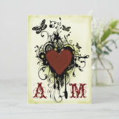  Tattoo huwelijksuitnodiging 2 Kaart (Staand voorkant)