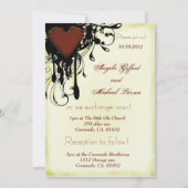  Tattoo huwelijksuitnodiging 2 Kaart (Achterkant)