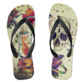 tattoo is uitgeflitst unisex teenslippers (Voetbed)