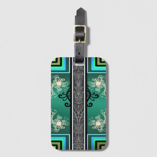Tattoo Jade Design Bagagelabel (Voorkant (verticaal))