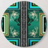 Tattoo Jade Design Ronde Button 6,0 Cm (Voorkant)