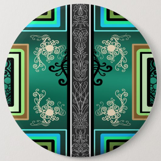 Tattoo Jade Design Ronde Button 6,0 Cm (Voorkant)