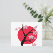 Tattoo Japanse Cherry Blossom Briefkaart (Staand voorkant)