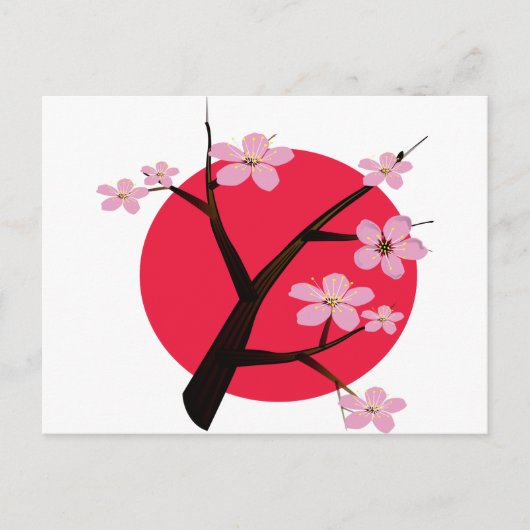 Tattoo Japanse Cherry Blossom Briefkaart (Voorkant)