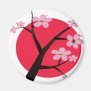 Tattoo Japanse Cherry Blossom Magneet