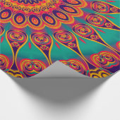 Tattoo Kaleidoscope Fractal Cadeaupapier (Hoek)