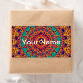 Tattoo Kaleidoscope Fractal Etiket (Insitu)