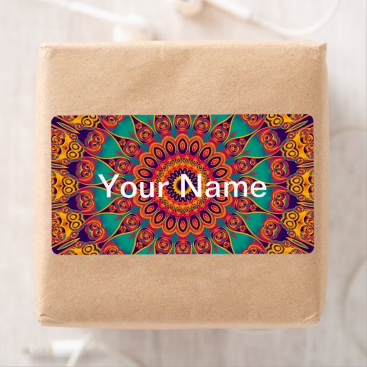 Tattoo Kaleidoscope Fractal Etiket (Insitu)