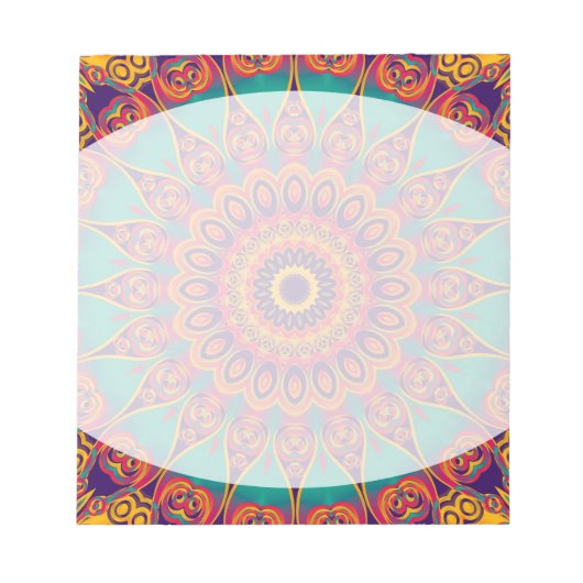 Tattoo Kaleidoscope Fractal Notitieblok (Voorkant)