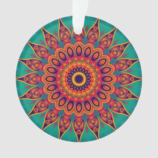 Tattoo Kaleidoscope Fractal Ornament (voorkant)