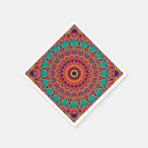 Tattoo Kaleidoscope Fractal Servetten