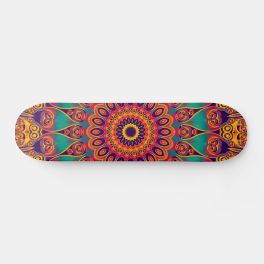 Tattoo Kaleidoscope Fractal Skateboard (Horizontaal)