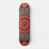 Tattoo Kaleidoscope Fractal Skateboard (Voorkant)