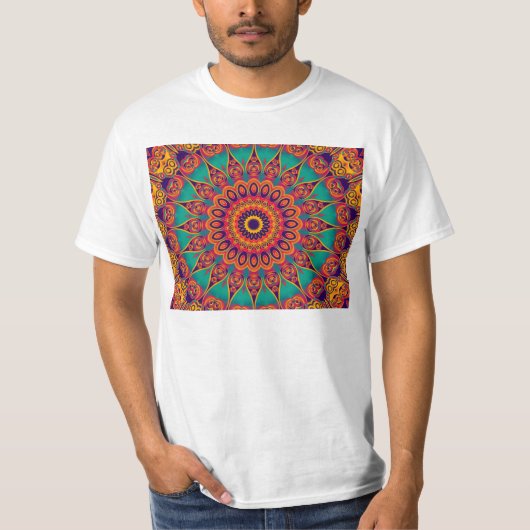 Tattoo Kaleidoscope Fractal T-shirt (Voorkant)