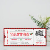 Tattoo Kerstcadeaubon Certificaatbon Kaart (Staand voorkant)