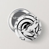 Tattoo Kikker Ronde Button 5,7 Cm (Voorkant /achterkant)