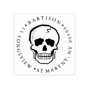 TATTOO KUNNEN HET KUNNEN TERUGKEREN ADRES RUBBERSTEMPEL