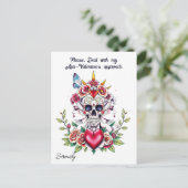 Tattoo kunst geïnspireerd unisex Anti-Valentijn cu Briefkaart (Staand voorkant)