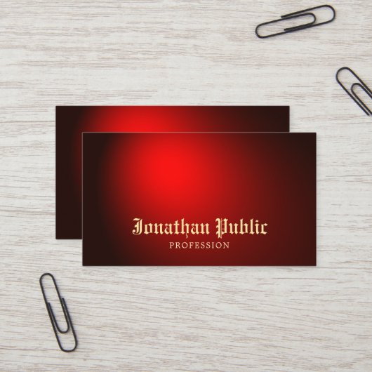 Tattoo kunstenaar Creative Black Red Tattooist Visitekaartje (Voorkant / Achterkant in situ)