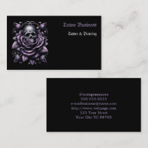 Tattoo kunstenaar salon Visitekaartje
