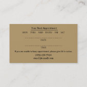 Tattoo kunstenaar salon Visitekaartje (Achterkant)