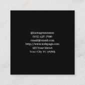 Tattoo kunstenaar salon Visitekaartje (Achterkant)