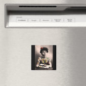 Tattoo Kunstenaar Vrouw  Fotomagneet Magneet (Insitu (Vaatwasser))