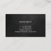 Tattoo Kunststofboringen Professioneel donker Visitekaartje (Achterkant)