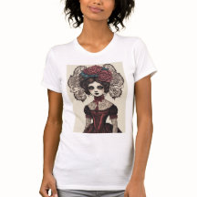 Tattoo Lady (met achtergrondkleur)