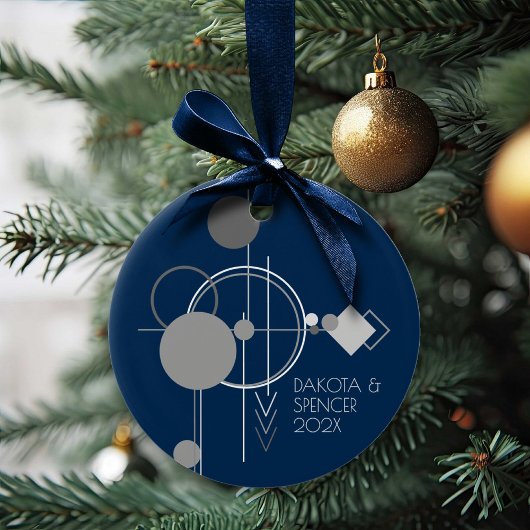 Tattoo Line Art | Bohemiaanse marine Blue Grey Kee Keramisch Ornament