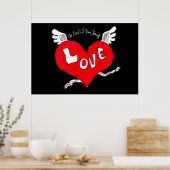 Tattoo Love Heart Poster (Keuken)