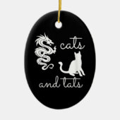 Tattoo Lover geeft katten en tats dragon Kitten Keramisch Ornament (Voorkant)