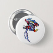 tattoo machine schedel ronde button 5,7 cm (Voorkant /achterkant)