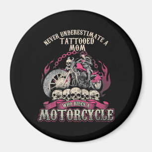 Tattoo mam Biker onderschat de motorfiets nooit Magneet