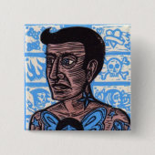 Tattoo Man Button (Voorkant)
